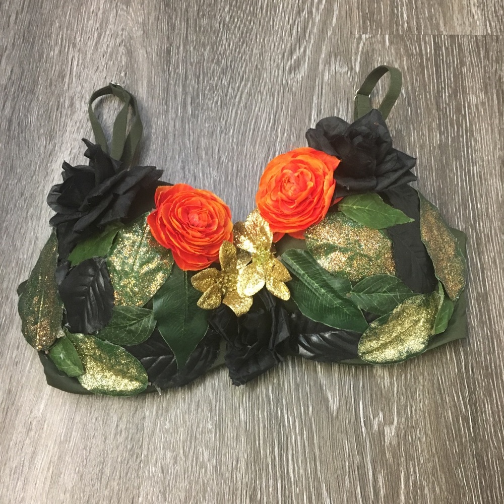 Green Fairy Rave Bra